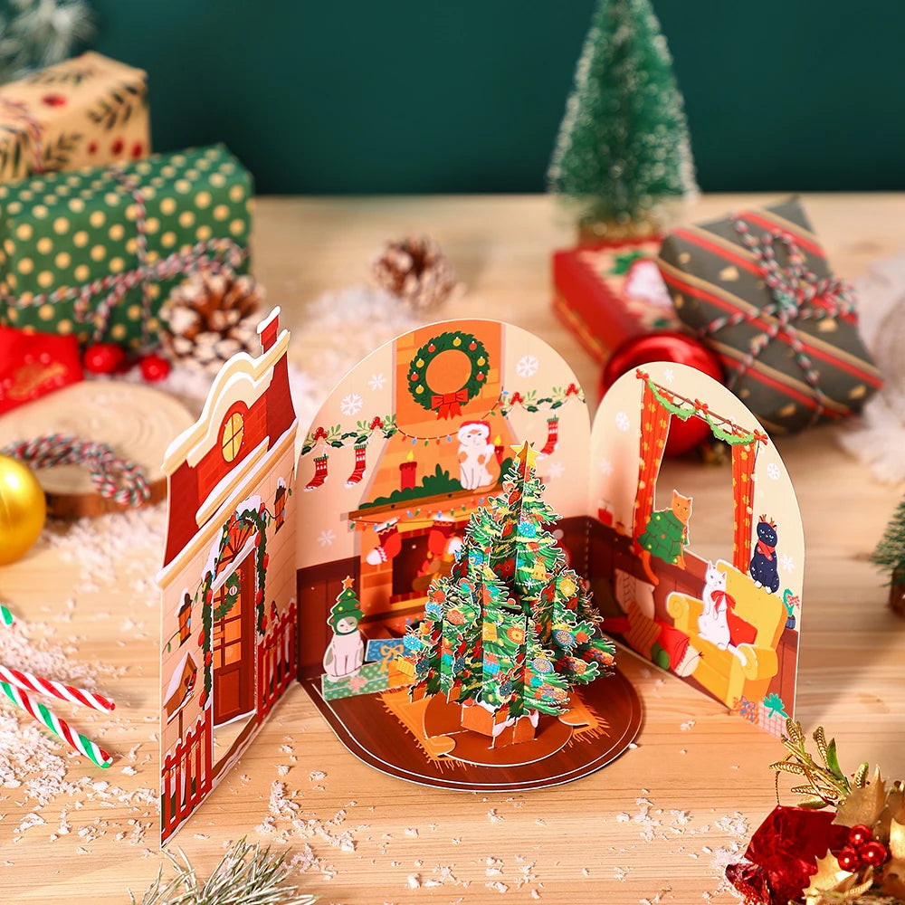3D Christmas Greeting Cards